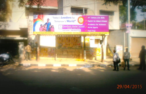 PandTcolony Busshelters Advertising, in Hyderabad - MeraHoardings