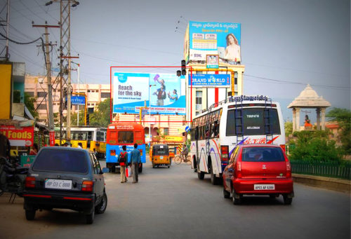 Fixbillboards Mainroad Advertising in Tirupathi – MeraHoardings