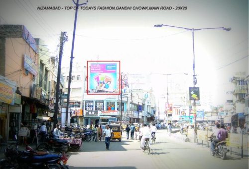 Gandhichowk Fixbillboards Advertising in Nizamabad – MeraHoardings