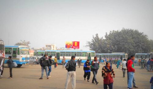 Unipoles Busstandrd Advertising in Jind – MeraHoardings