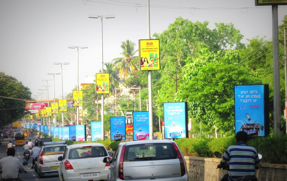 Polekiosks Kknagar Advertising in Madurai – MeraHoarding